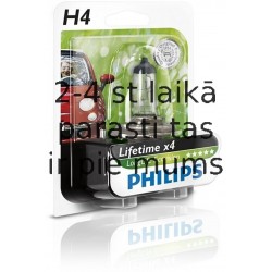 Philips H4 LongLife 4x EcoVision 12V 60/55W P43t-38 Blister
