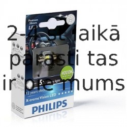 Philips Festoon XV LED T14x30 4000K 12V 1W SV8,5 2PCS/PACK